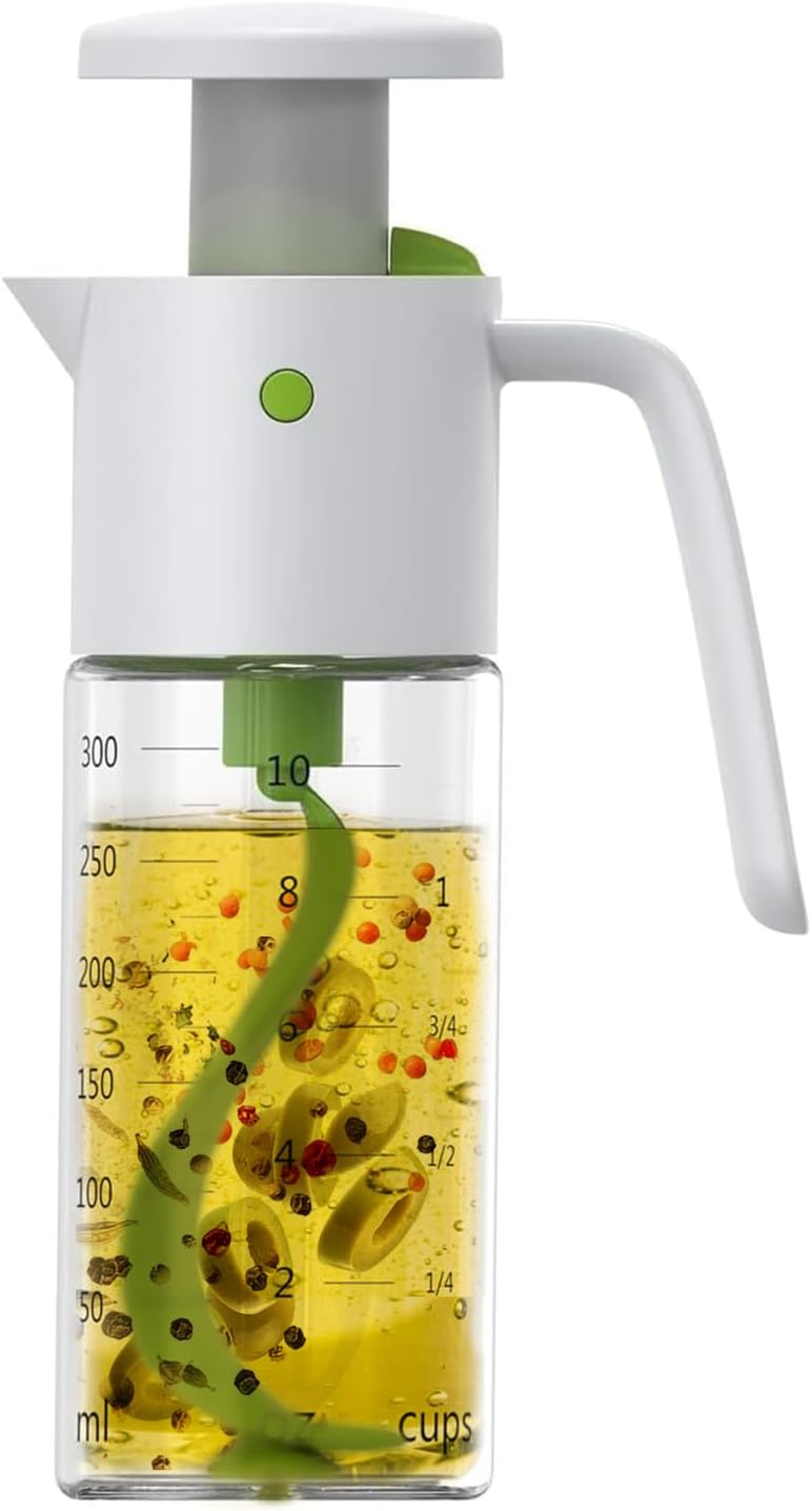 Boxiki Kitchen Salad Dressing Mixer Bottle – Leakproof Glass Shaker with Measurements | Easy Blend Oil & Vinegar Dispenser for Healthy Homemade Sauces, Marinades & Vinaigrettes - Image 1